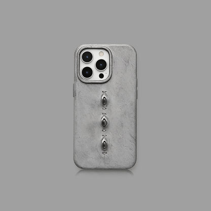 Three Eyes Handmade Vintage Leather iPhone Case