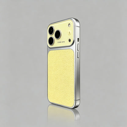レトロライチレザー調iPhoneケース