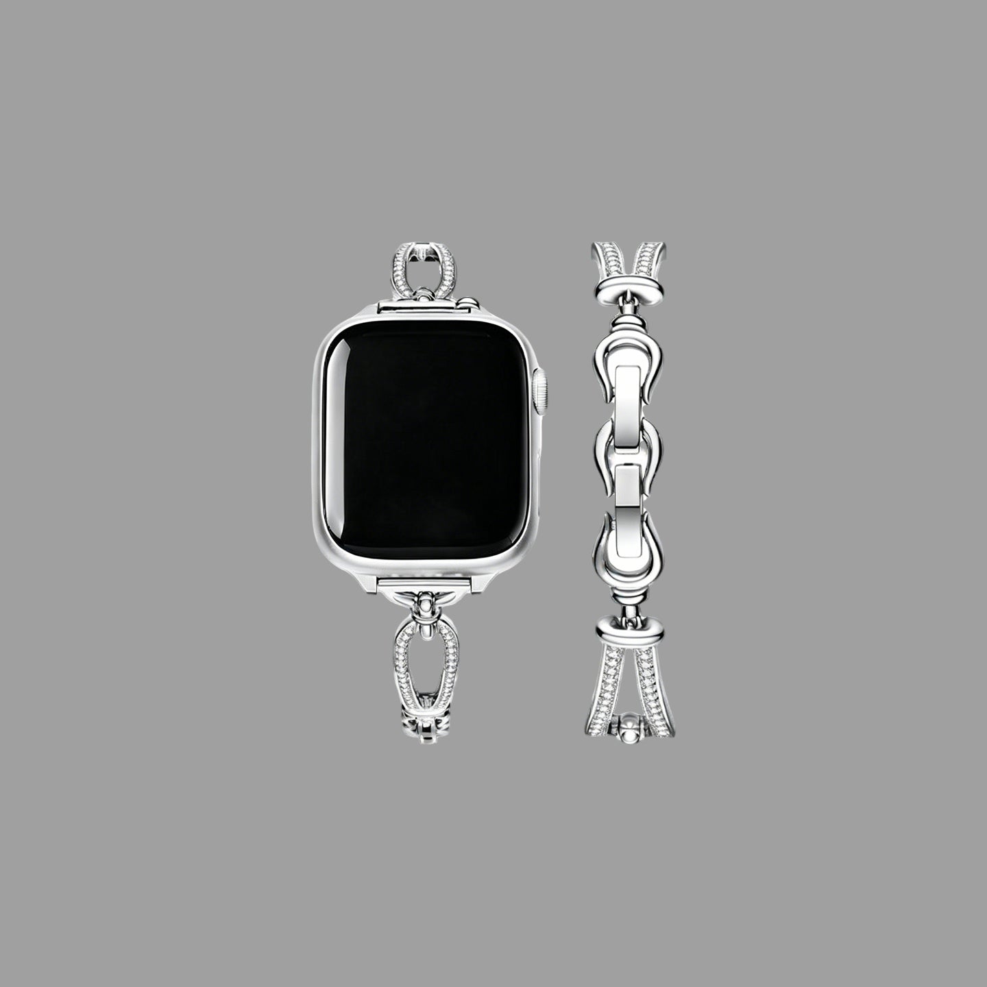 Diamond Titanium Steel Bracelet Band for Apple Watch