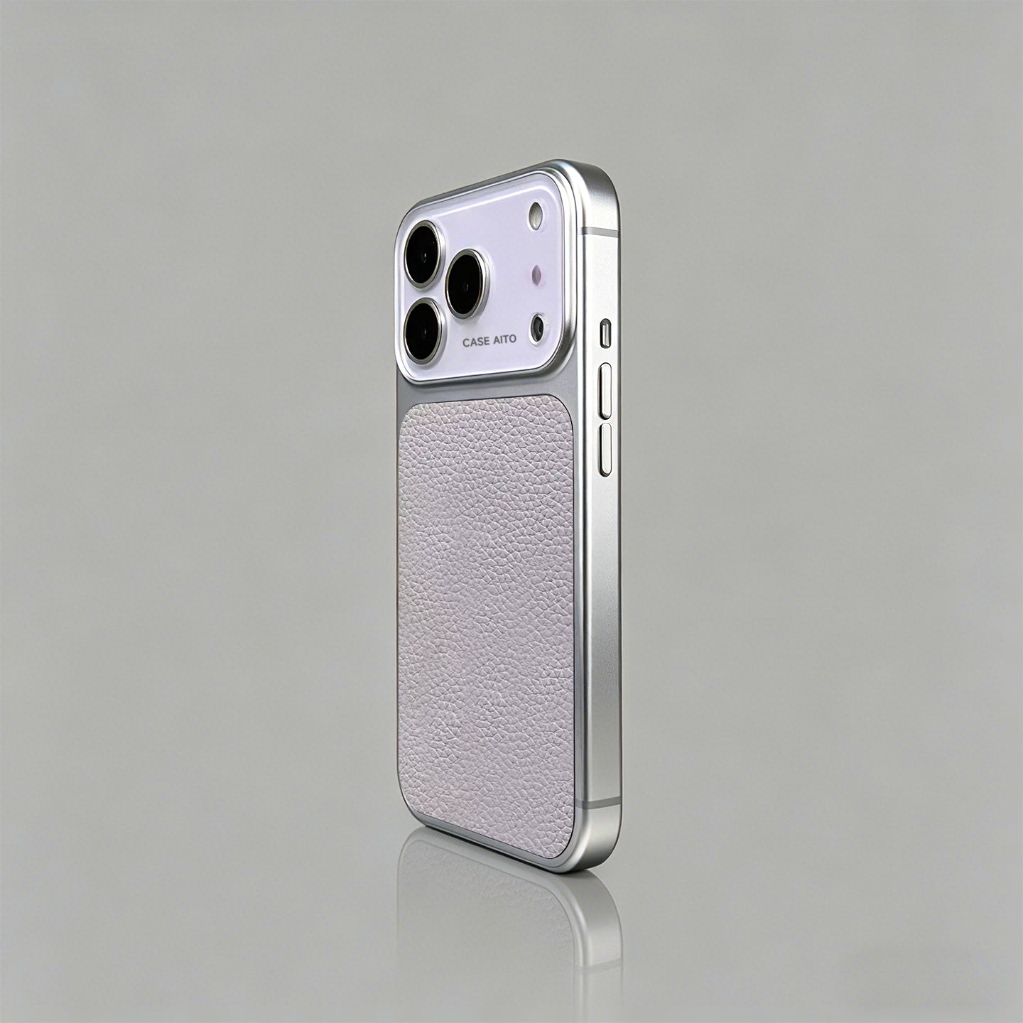 レトロライチレザー調iPhoneケース