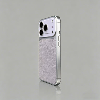 レトロライチレザー調iPhoneケース