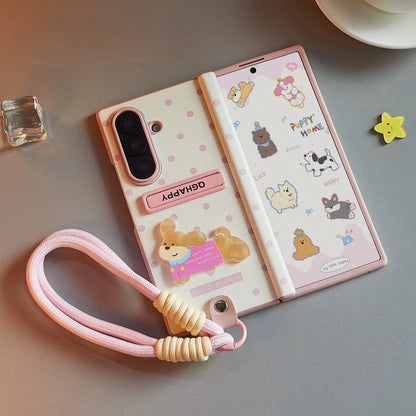 Samsung Z Fold7 Bear Polka Dot Case 我的商店