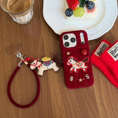 Year of the Horse Embroidered Pony iPhone Case SEACASE