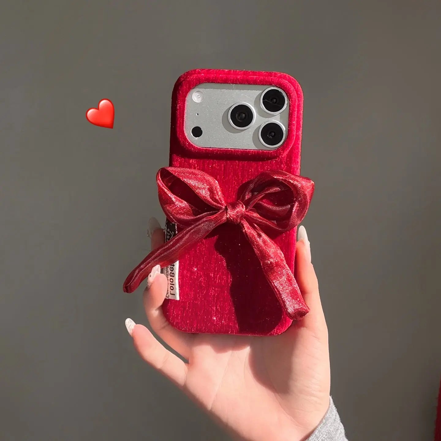 Red Velvet Bow Red iPhone Case SEACASE