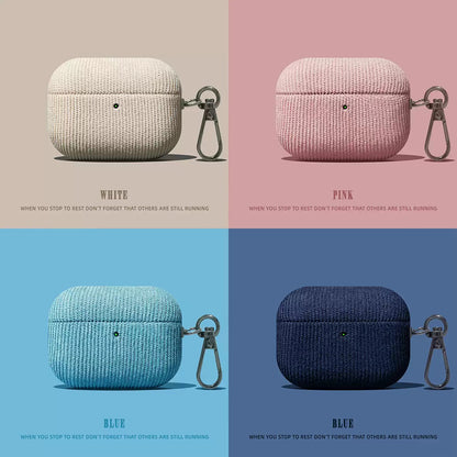 コーデュロイ AirPods ケース（メタルフック付き）